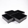 Black Zig Zag Pack of 4 Drawer Accessories Storage Organizer Set