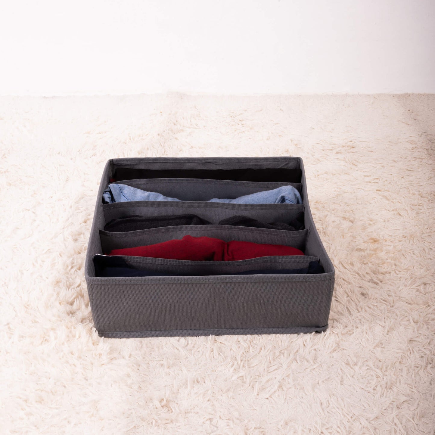 Charcoal Pack of 4 Drawer Storage Organizer Set for Accessories