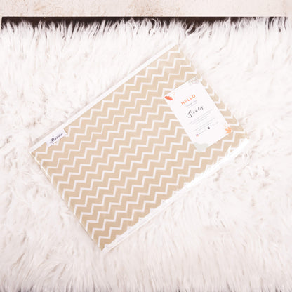 Beige Zig Zag Jeans Wardrobe Organizer Storage Box for Closet