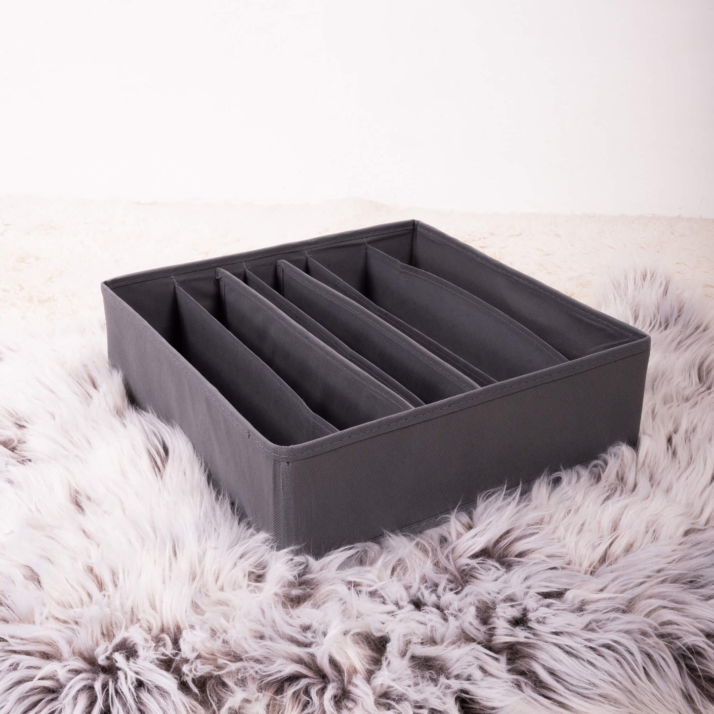 Charcoal Pack of 4 Drawer Storage Organizer Set for Accessories