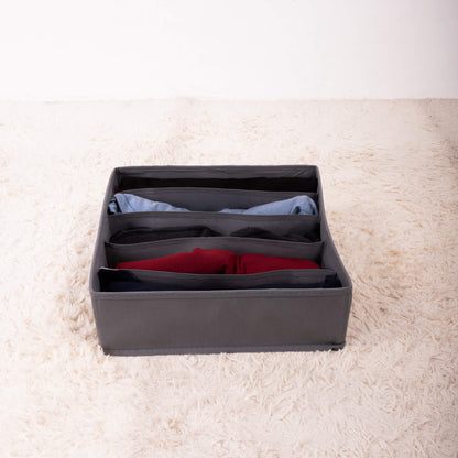 Charcoal Pack of 4 Drawer Storage Organizer Set for Accessories